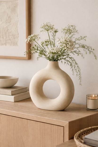 Ceramic Donut Vase