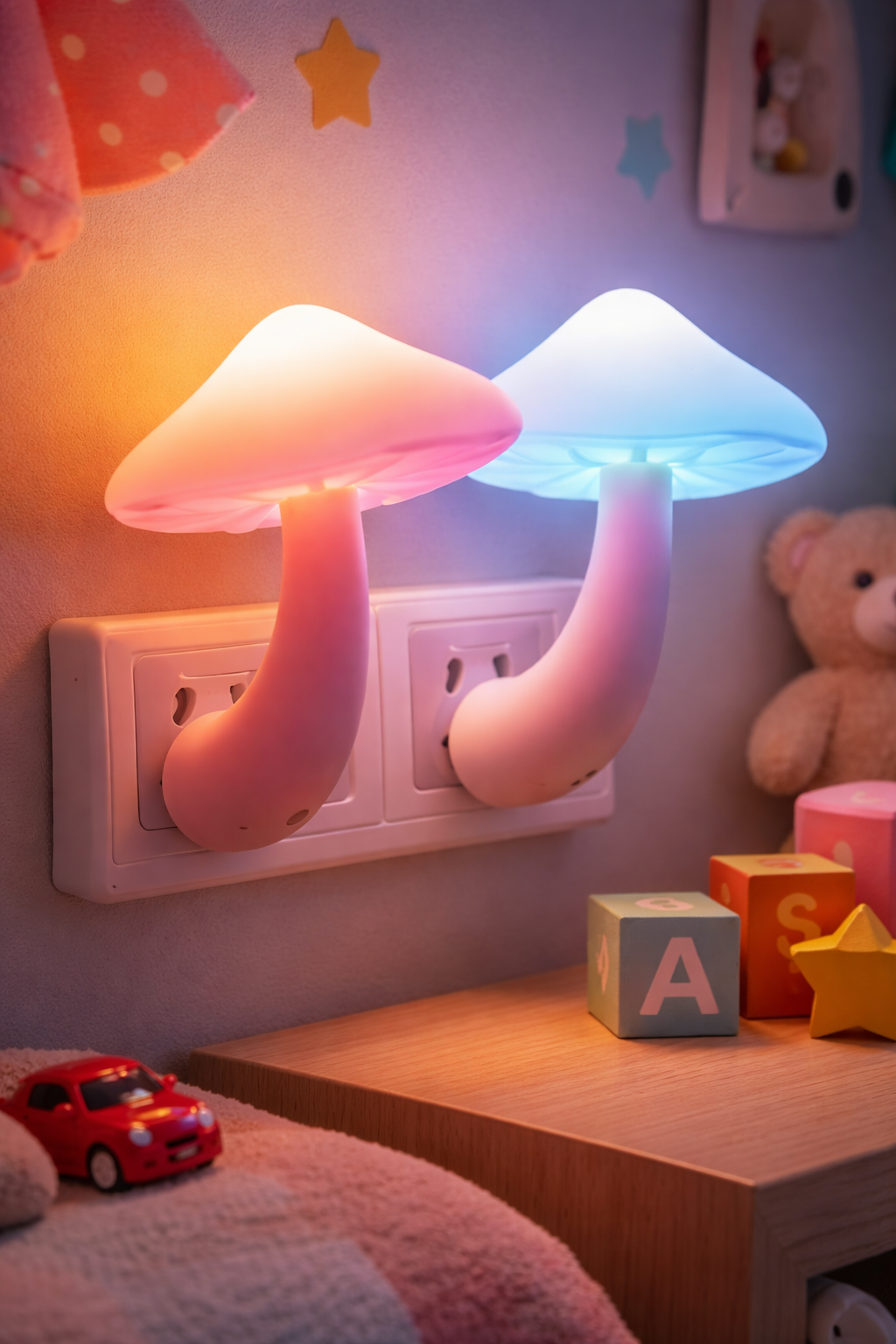 Mushroom Night Light with Sensor