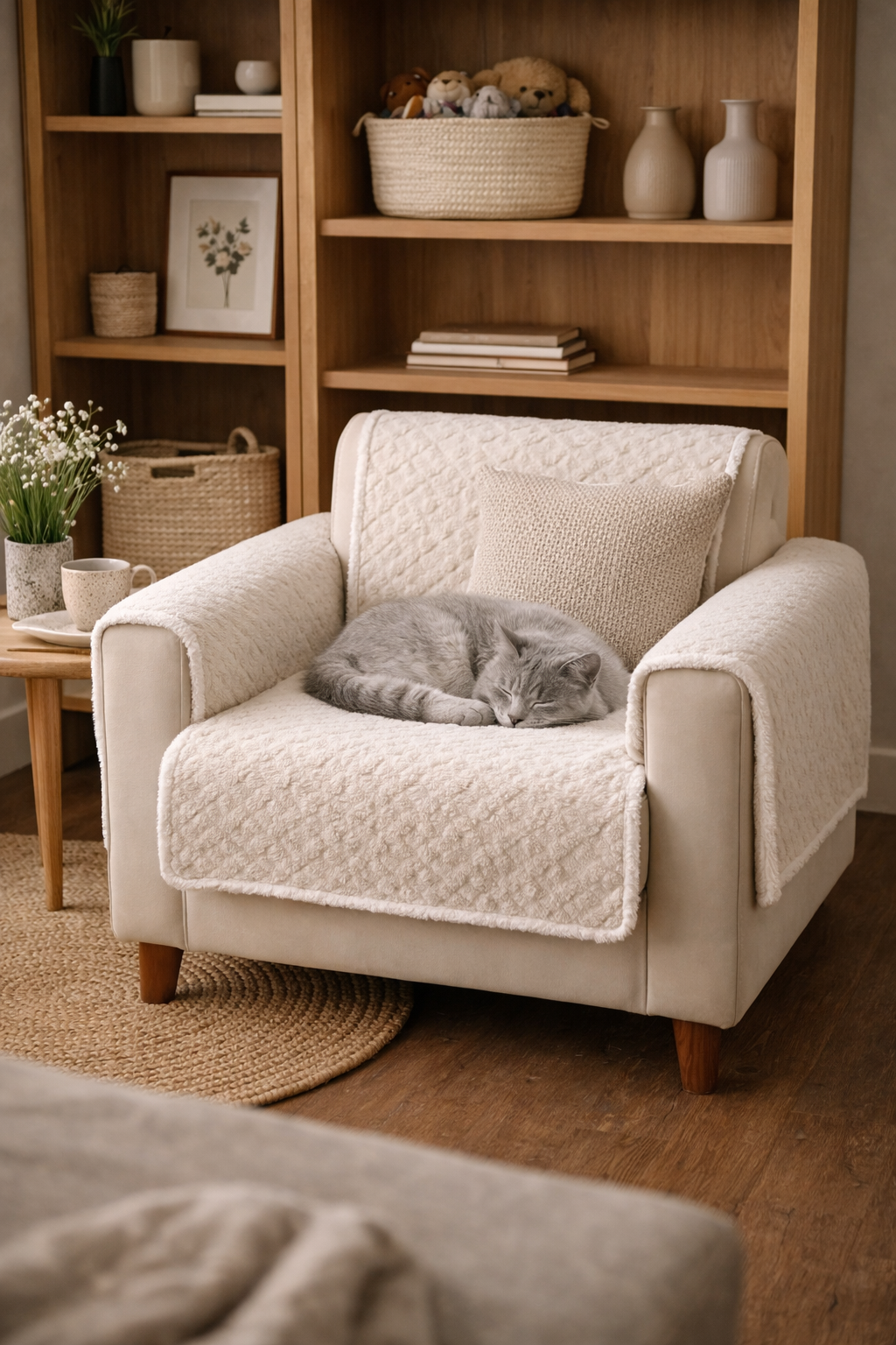Calm Cover Pet Sofa Cover – Washable Couch Protector for Dogs and Cats