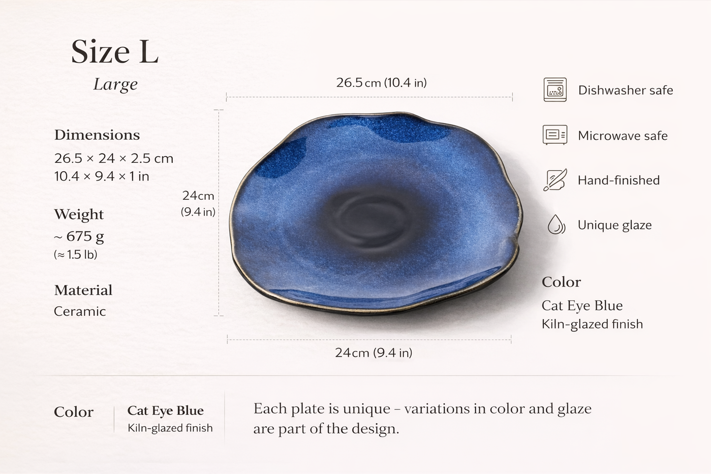 Aoi CatEye Plate