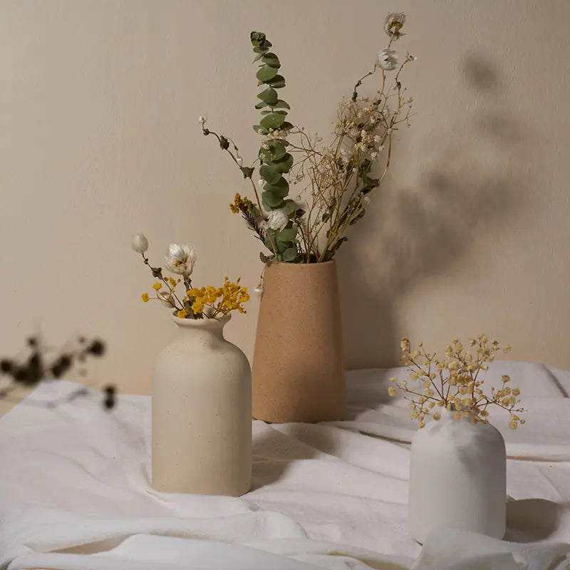 Simple Ceramic Vase Tan