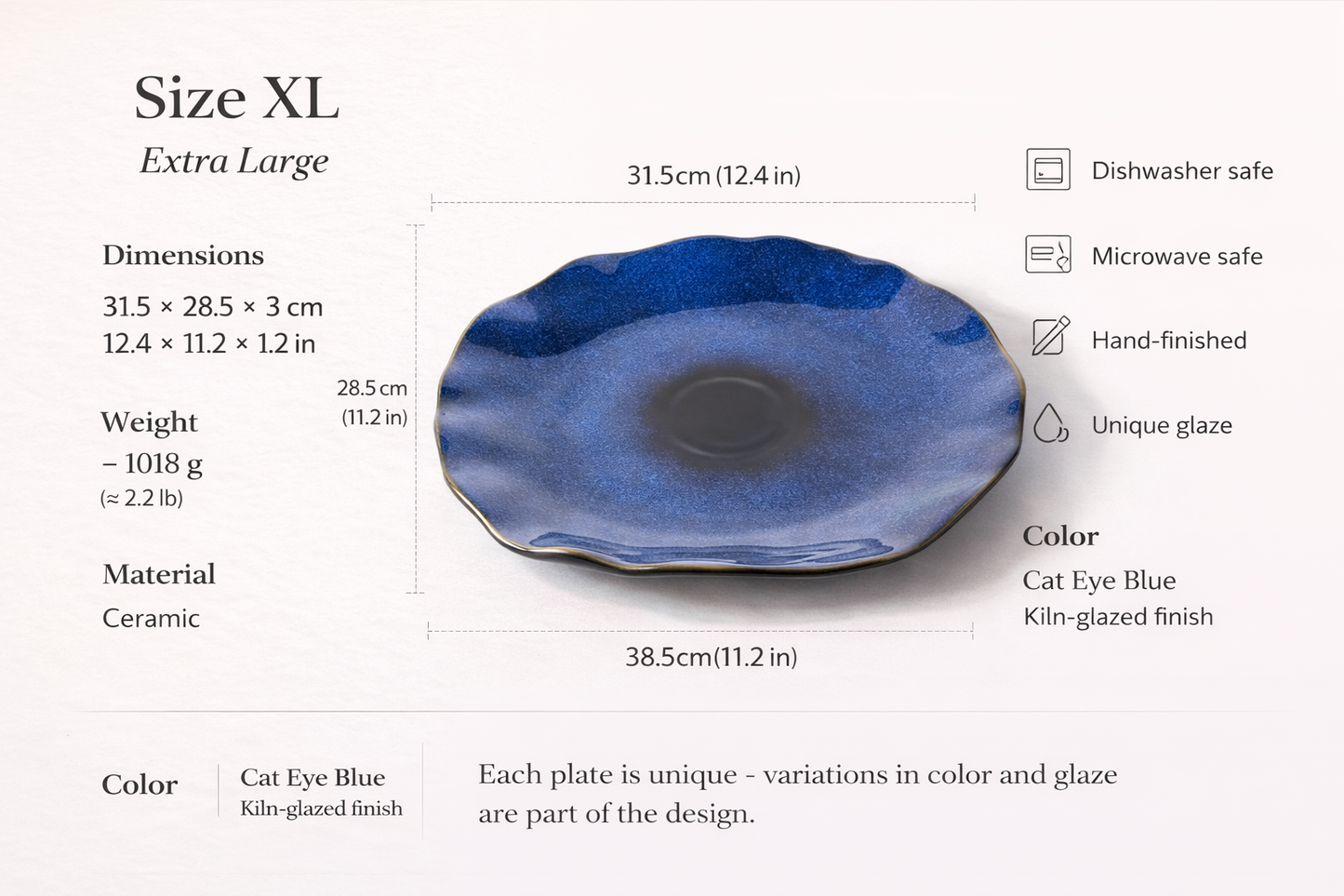 Aoi CatEye Plate