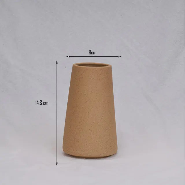 Simple Ceramic Vase Tan