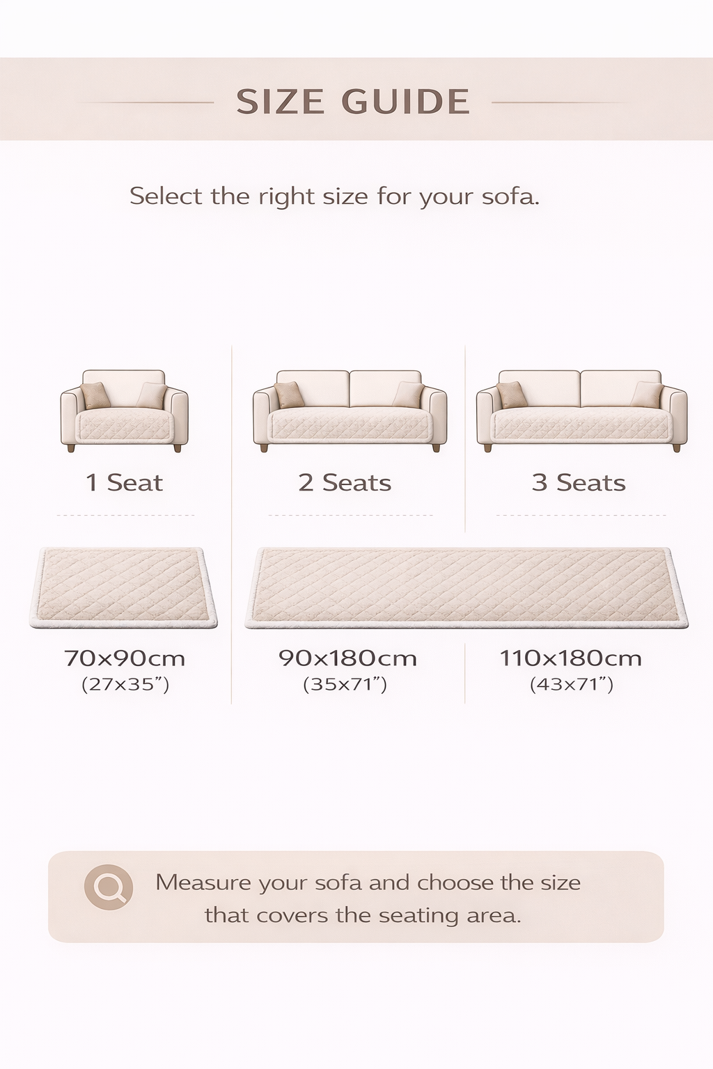 size guide cat cover sofa cover protecting protect pets dog hair easy to clean